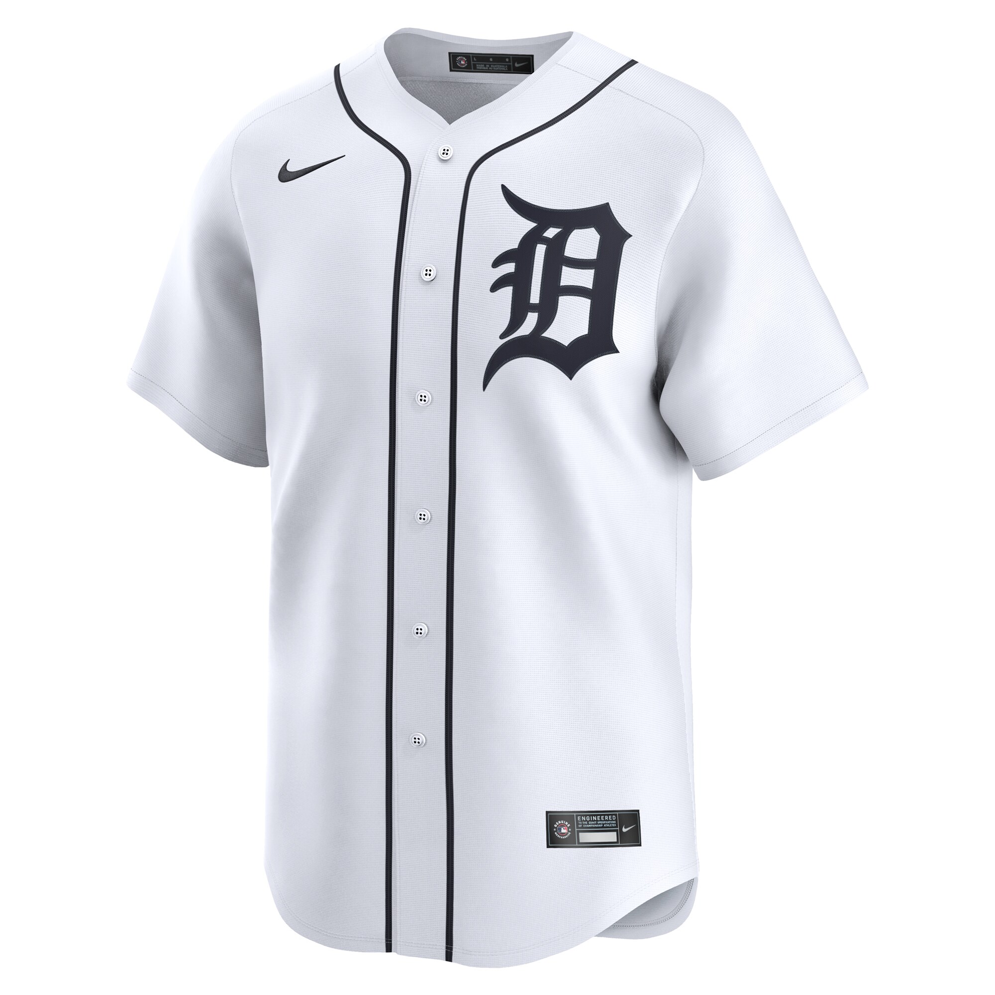 Detroit Tigers Jake Rogers White Home Limited Player MLB Jersey Men's