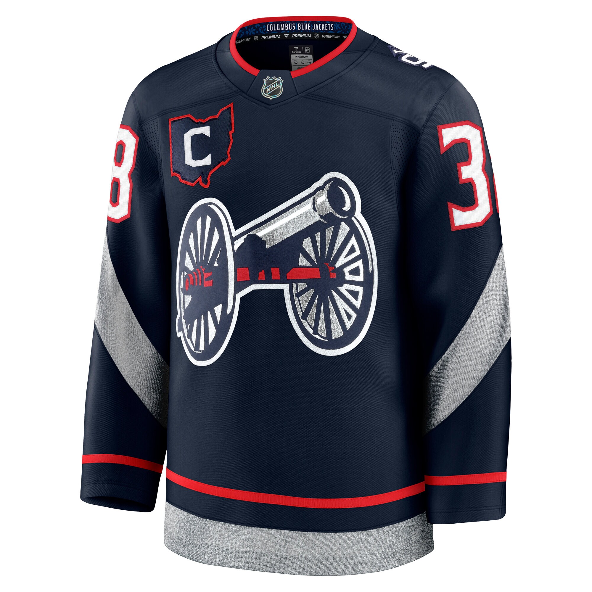 Columbus Blue Jackets Boone Jenner Navy 2025 Stadium Series Premium Player NHL Jersey Men's