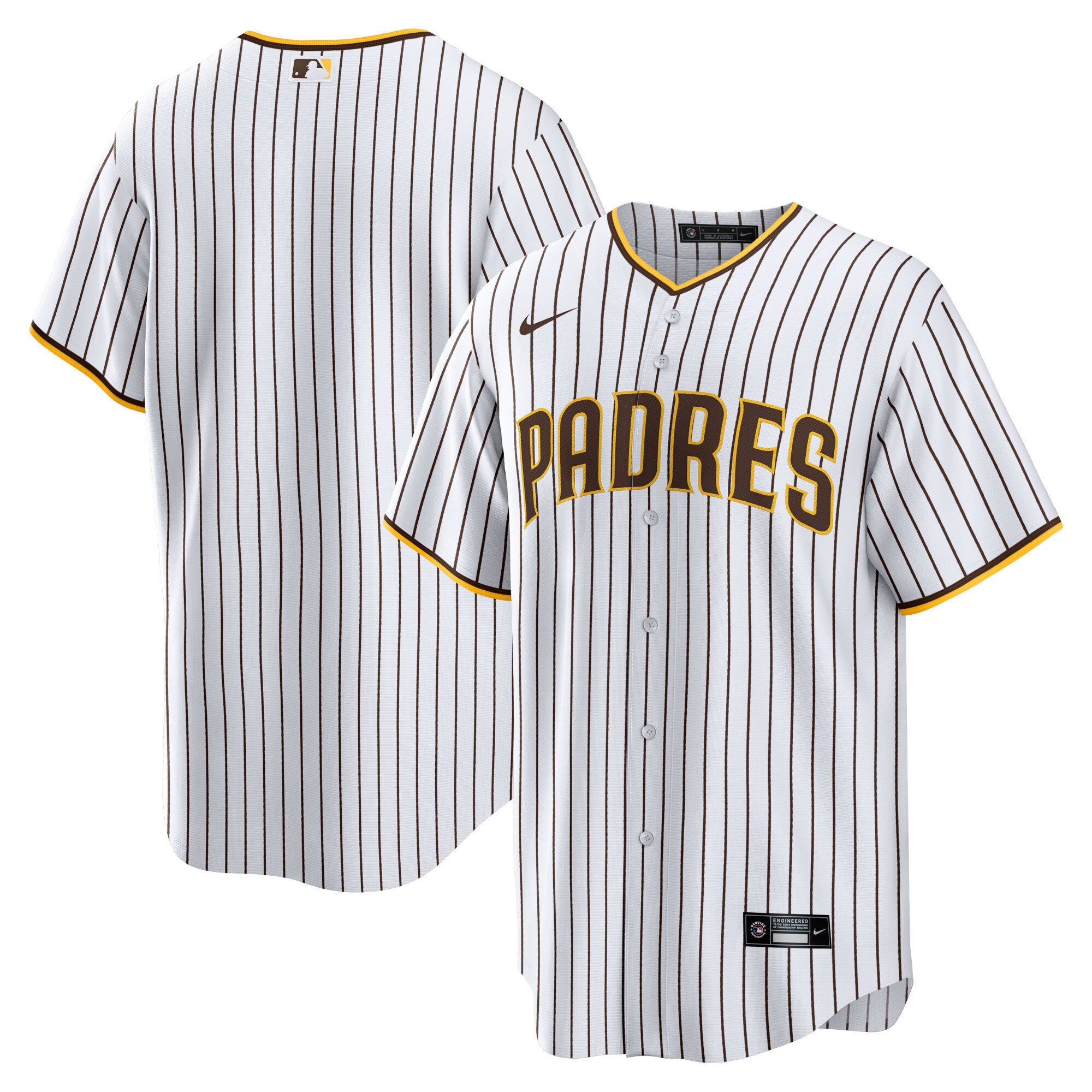San Diego Padres White Home Blank MLB Jersey Men's