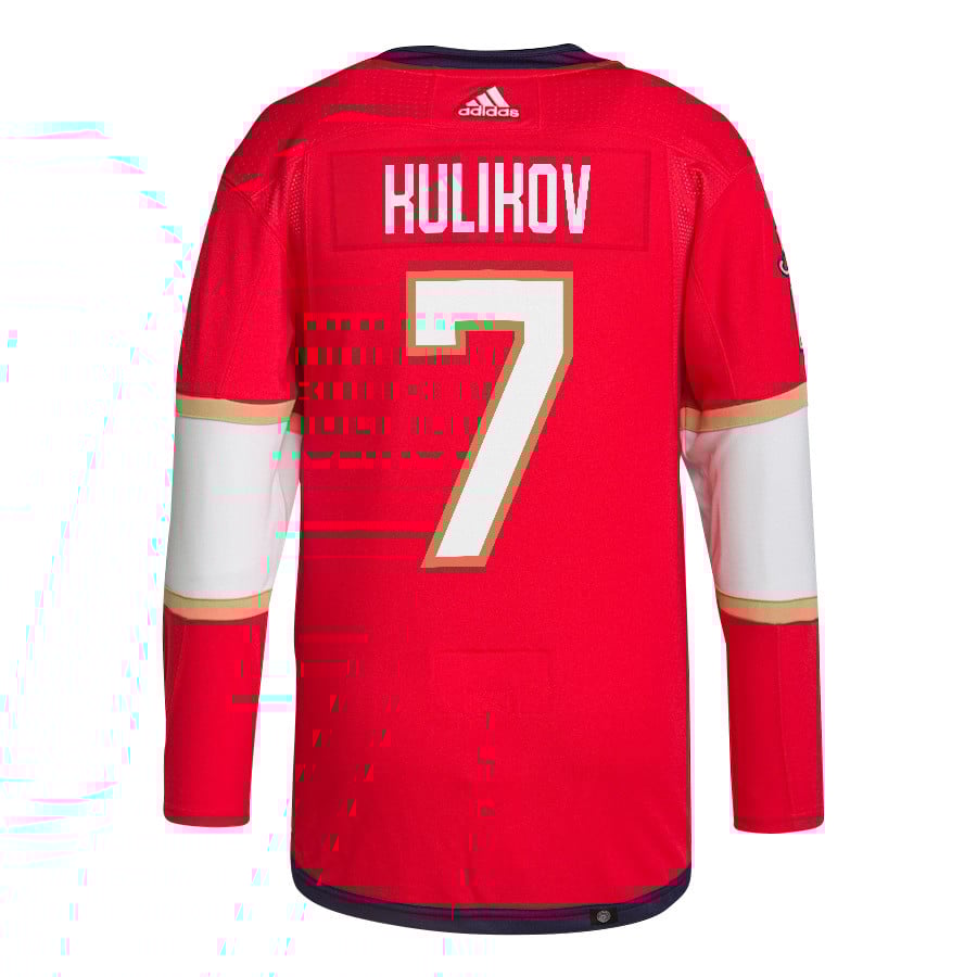 Dmitry Kulikov 7 Florida Panthers 2024 Playoffs Patch Home Red NHL Jersey Men's