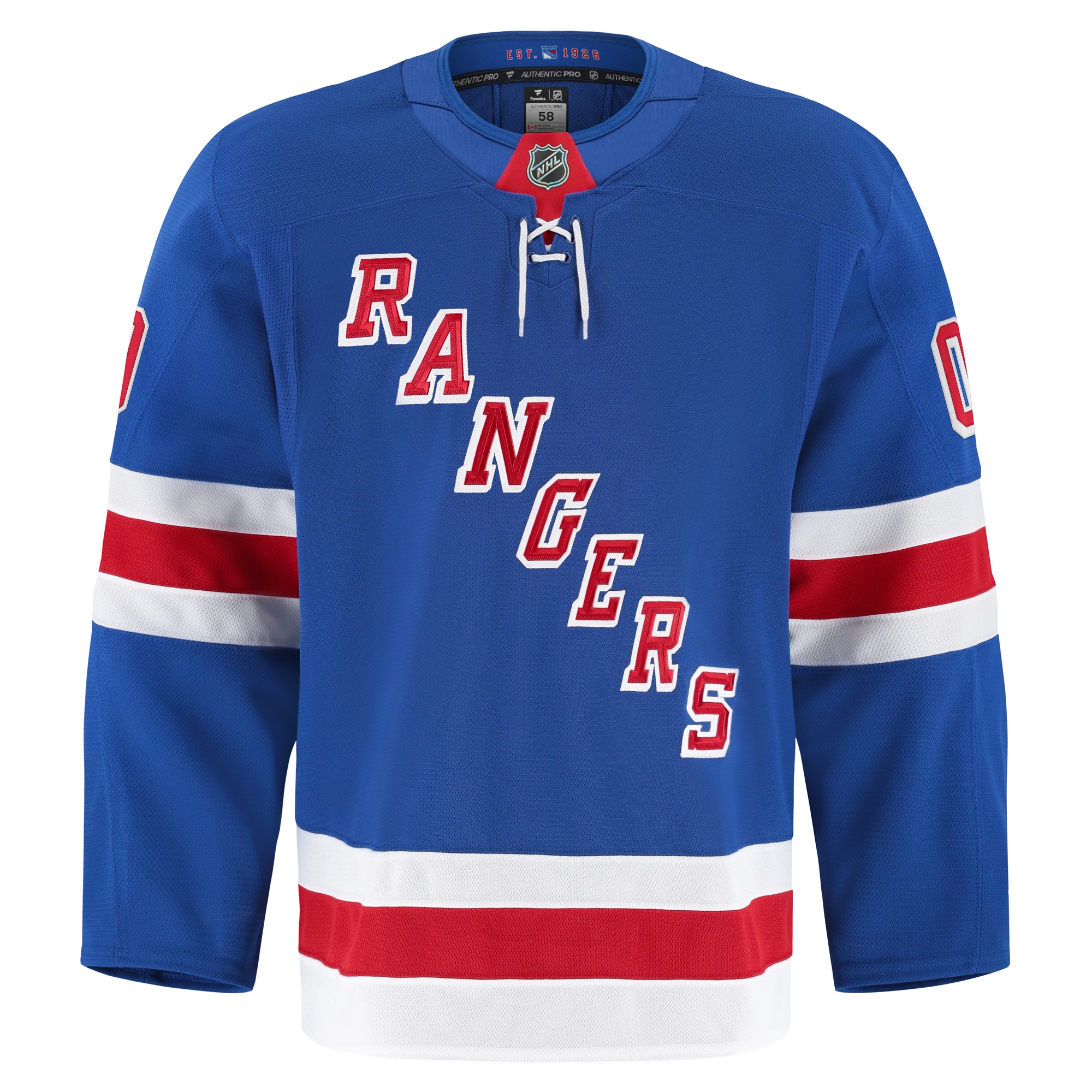 New York Rangers Royal Home Pro Custom NHL Jersey Men's