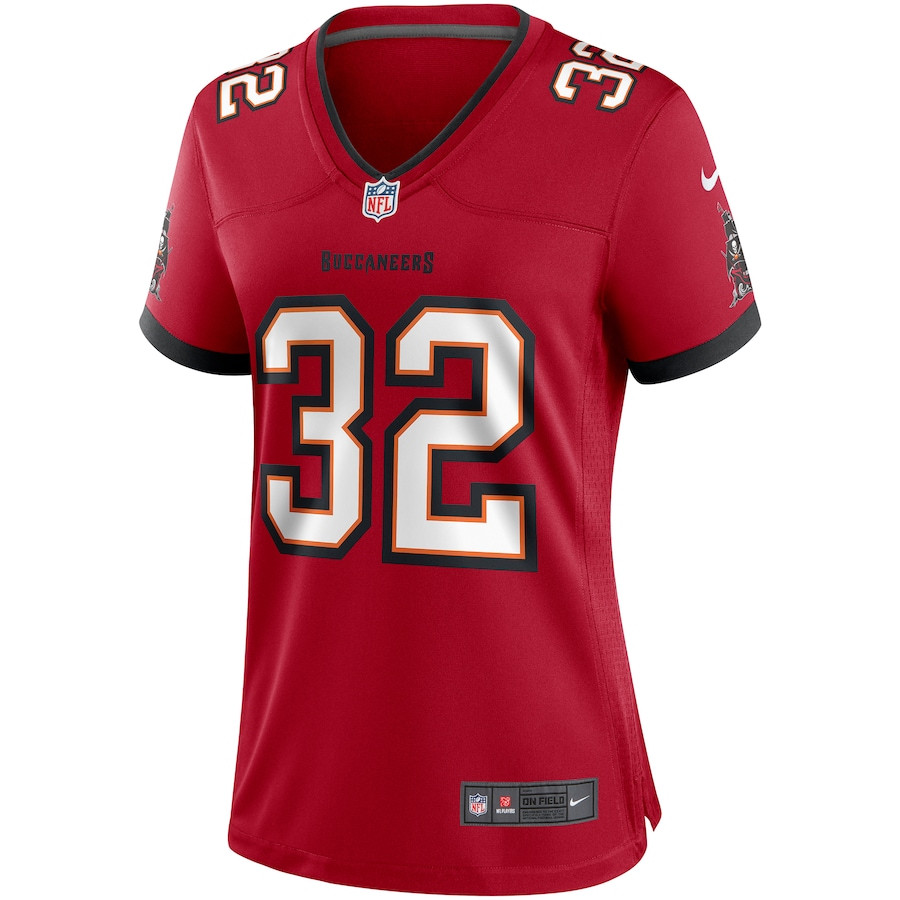 James Wilder 32 Tampa Bay Buccaneers Game Retired Red NFL Jersey Women's