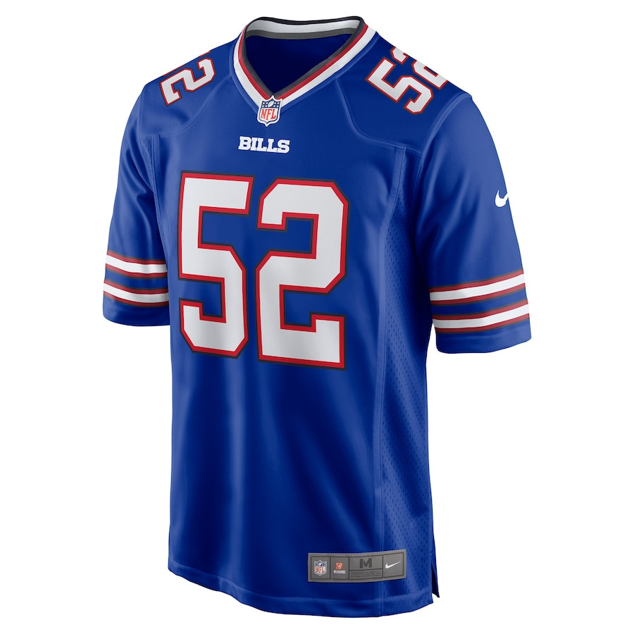 Nicholas Morrow 52 Buffalo Bills Game Royal NFL Jersey Men's