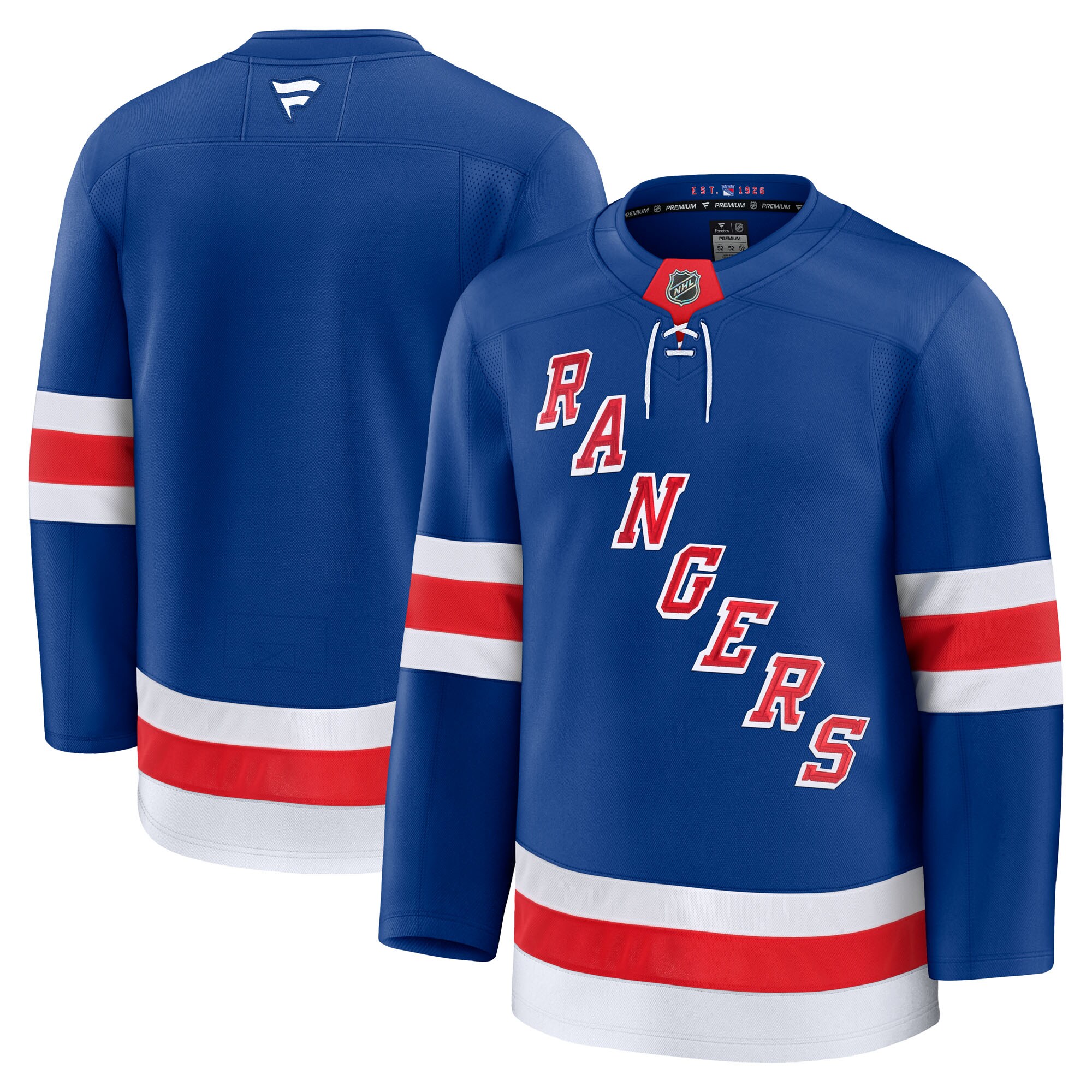 New York Rangers Blue Home Premium NHL Jersey Men's