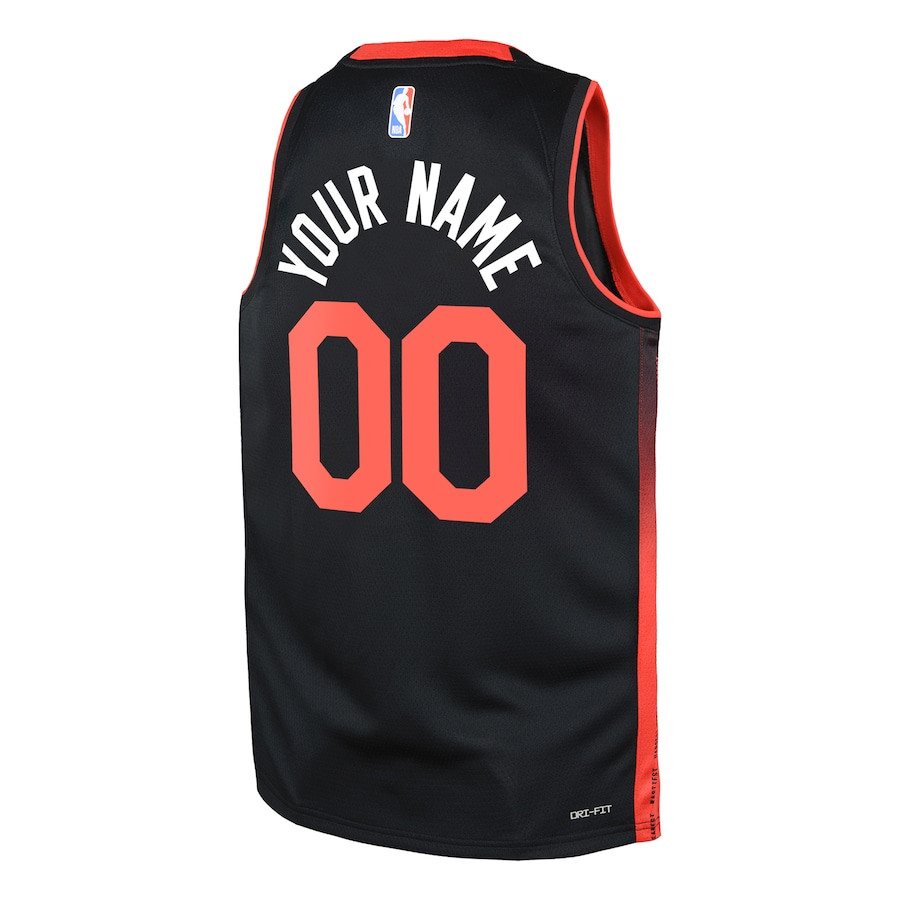 Miami Heat 2023/24 City Edition Swingman Custom Black NBA Jersey Youth