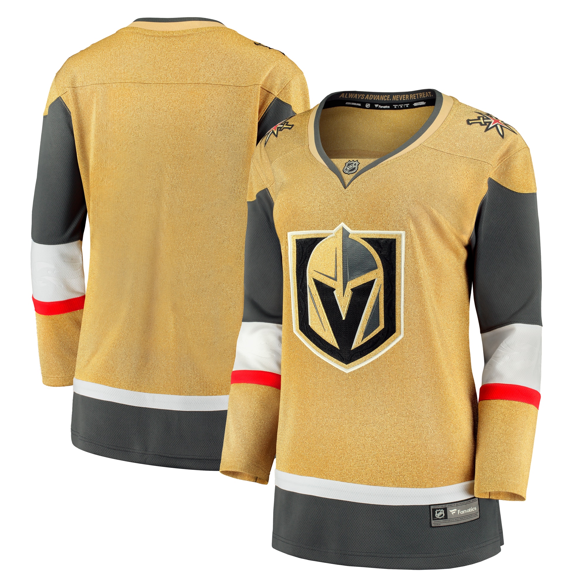Vegas Golden Knights Gold Home Breakaway NHL Jersey Women's