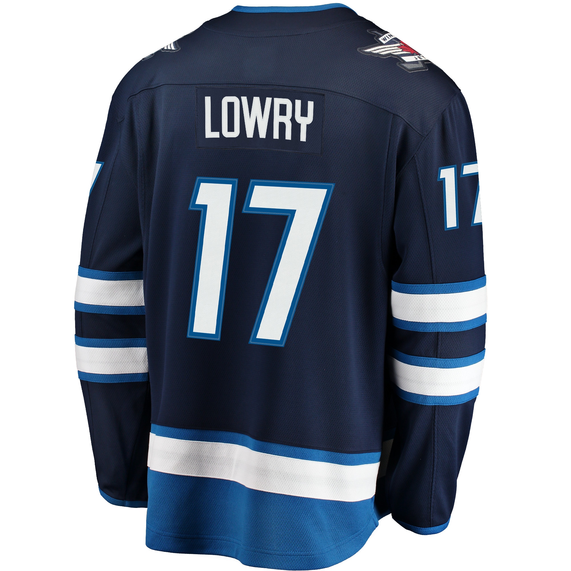 Winnipeg Jets Adam Lowry Navy Breakaway NHL Jersey Men's