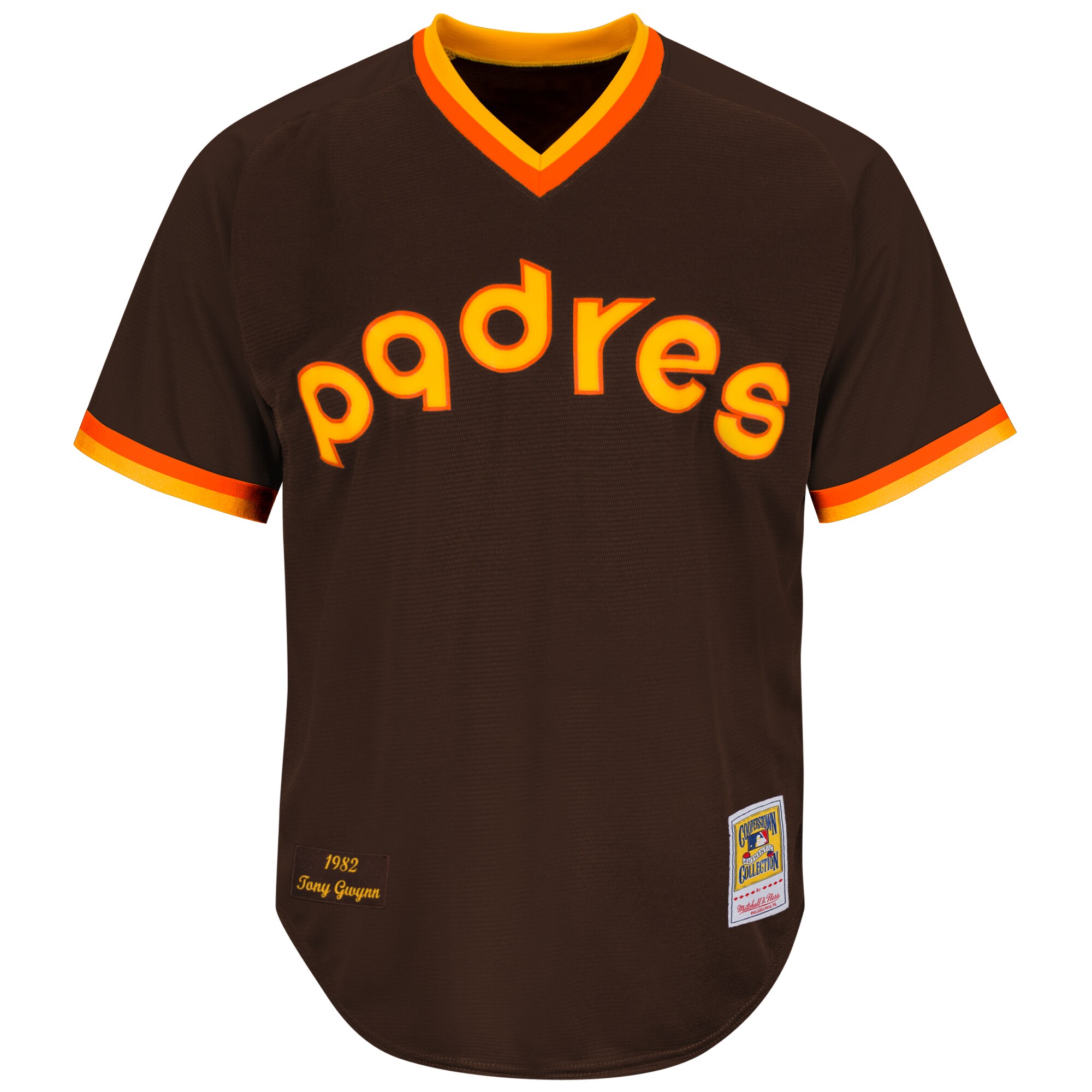 San Diego Padres Tony Gwynn Mitchell Ness Brown MLB Jersey Men's