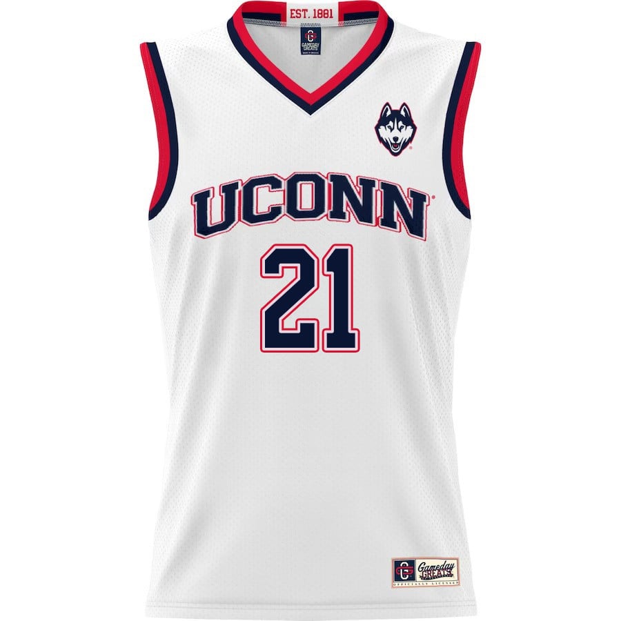 Adama Sanogo 21 UConn Huskies White NCAA Jersey Men's