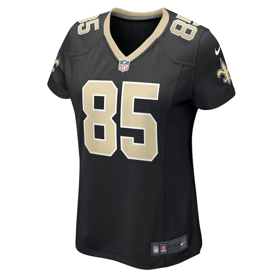 Dallin Holker 85 New Orleans Saints Game Black NFL Jersey Women's