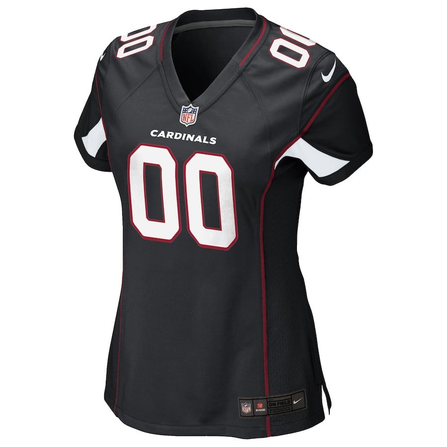 Arizona Cardinals Alternate Custom Game Black NFL Jersey Women's