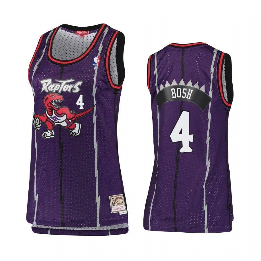 Toronto Raptors Chris Bosh 4 Hardwood Classics NBA Jersey Women's