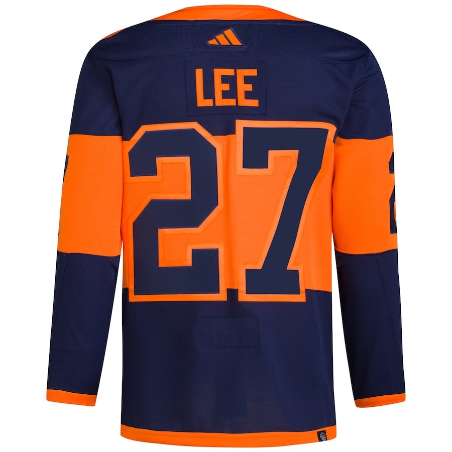 Anders Lee 27 New York Islanders 2024 Stadium Series Primegreen Navy NHL Jersey Men's