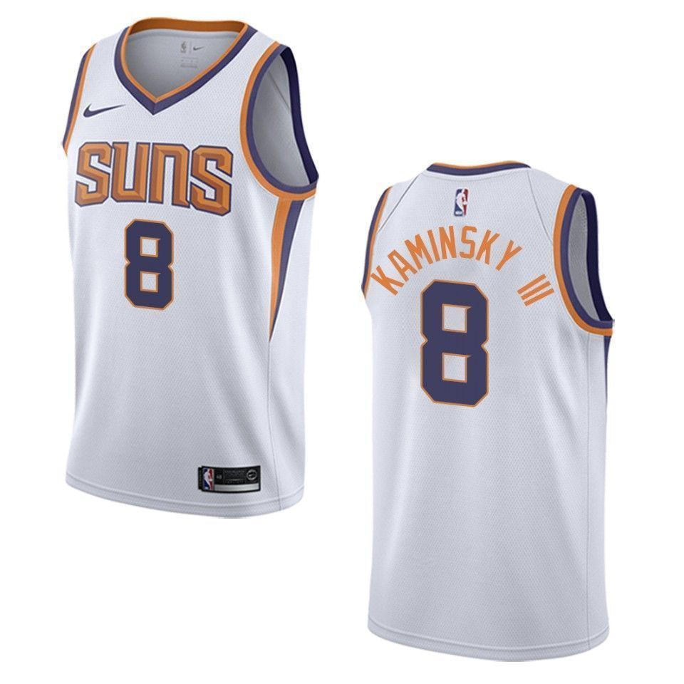 Phoenix Suns 8 Frank Kaminsky Iii Association Swingman White NBA Jersey Men's