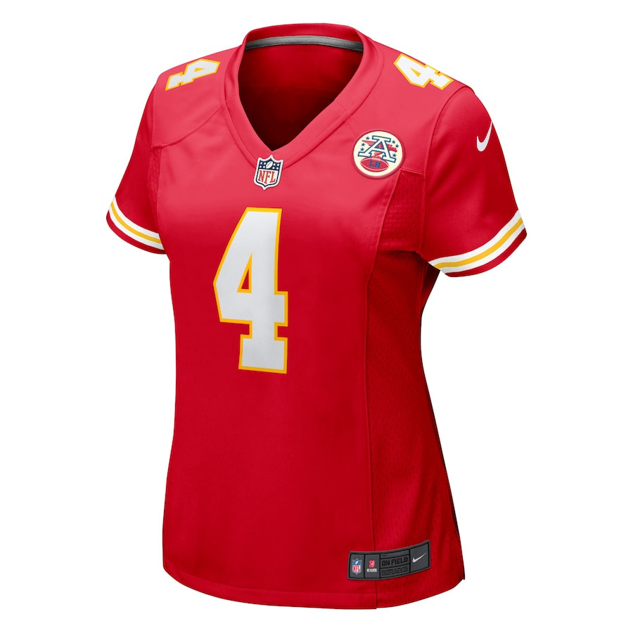 Rashee Rice 4 Kansas City Chiefs Game Red NFL Jersey Women's
