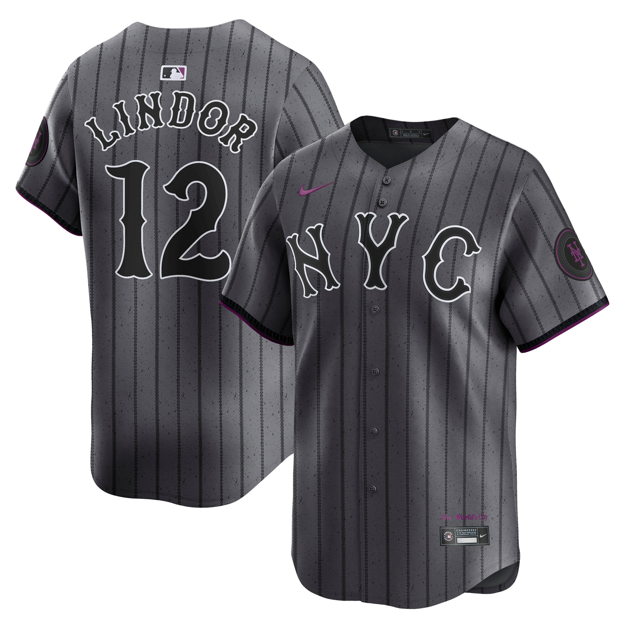 New York Mets Francisco Lindor Gray City Connect Limited Player MLB Jersey Men's