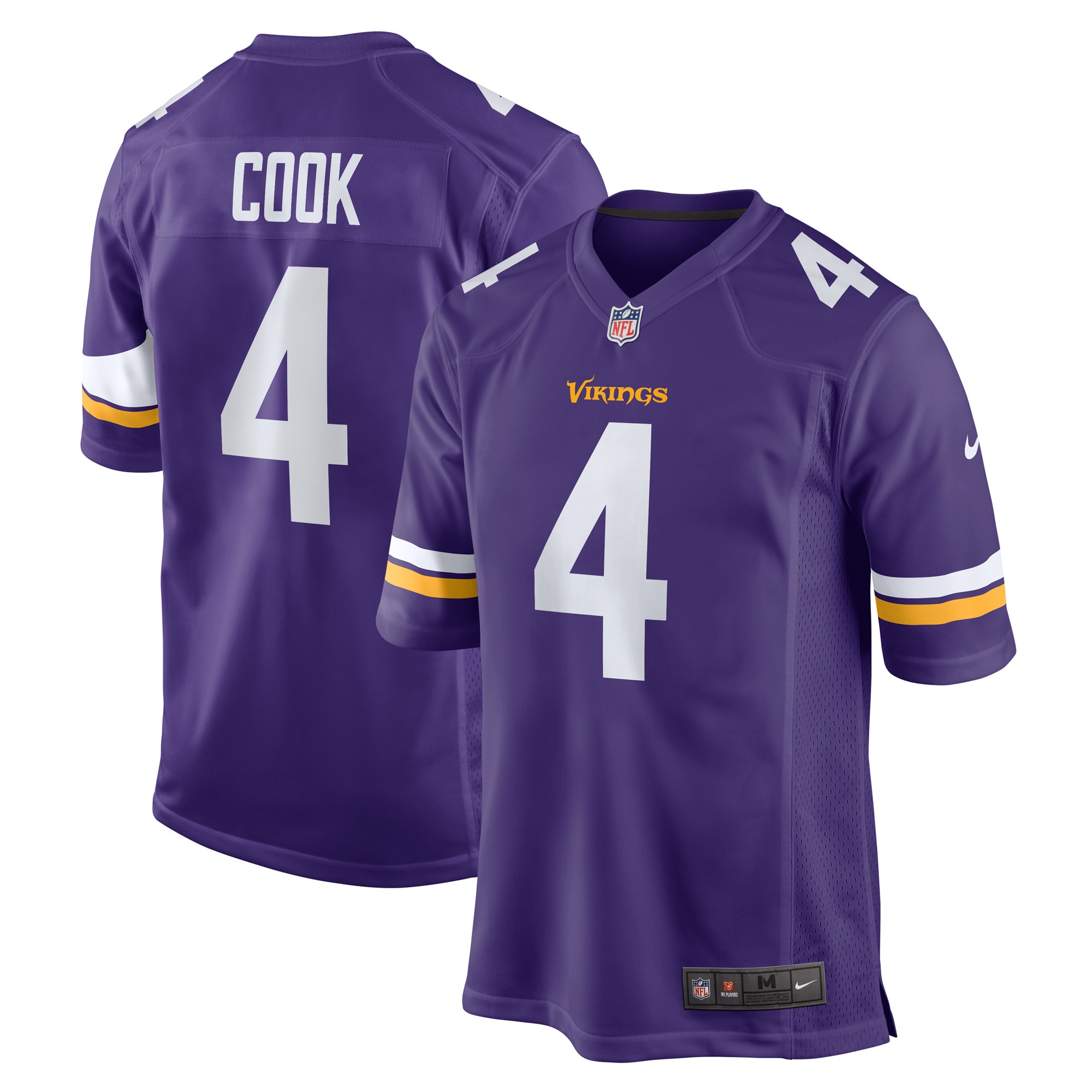 Minnesota Vikings Dalvin Cook Purple Game NFL Jersey Men's