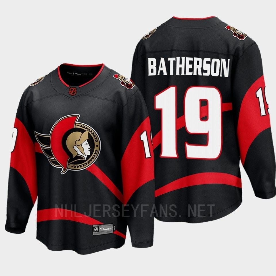 Ottawa Senators Drake Batherson 19 Special Edition 2.0 Black Breakaway Player NHL Jersey Men's