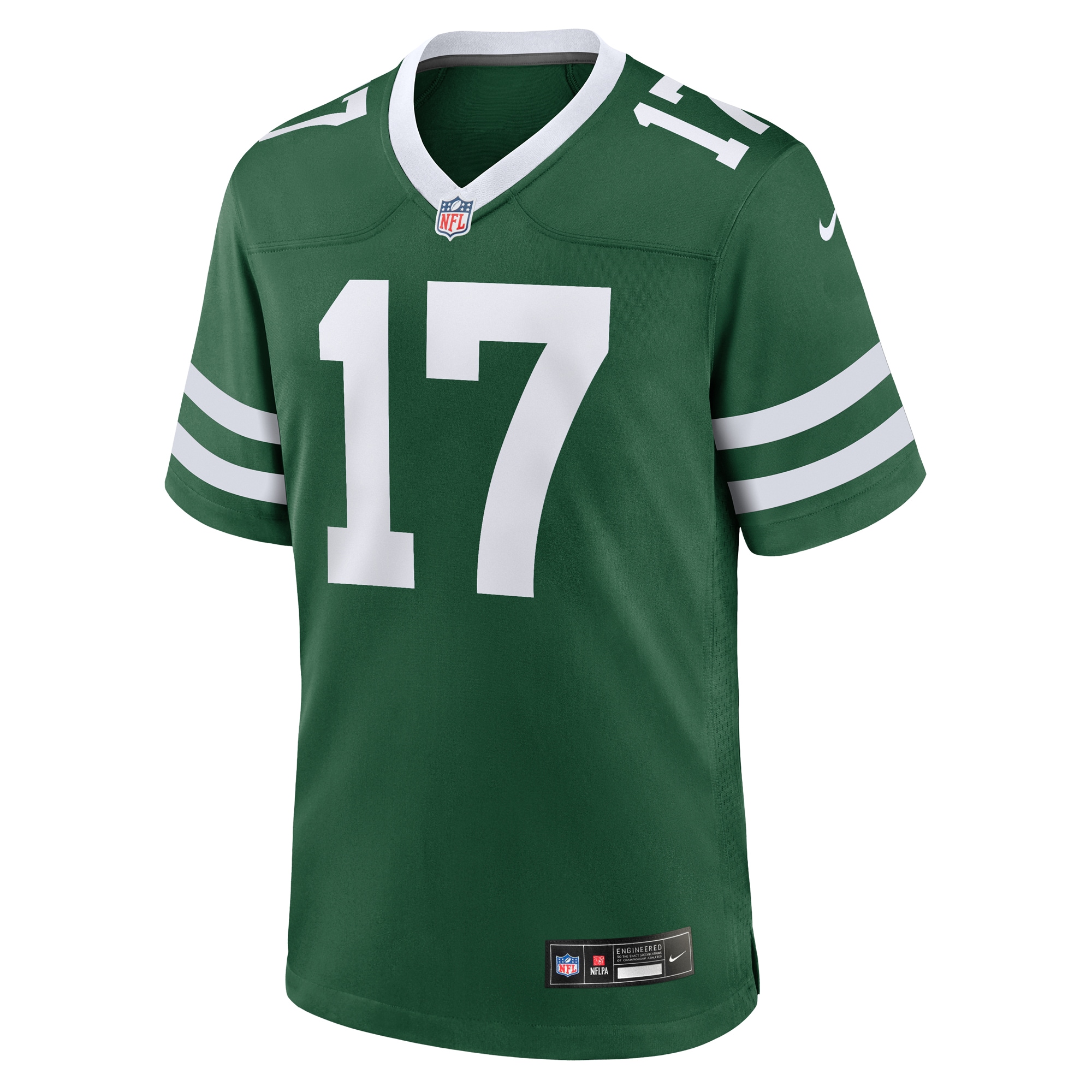 New York Jets Malachi Corley Legacy Green Team Game NFL Jersey Men's
