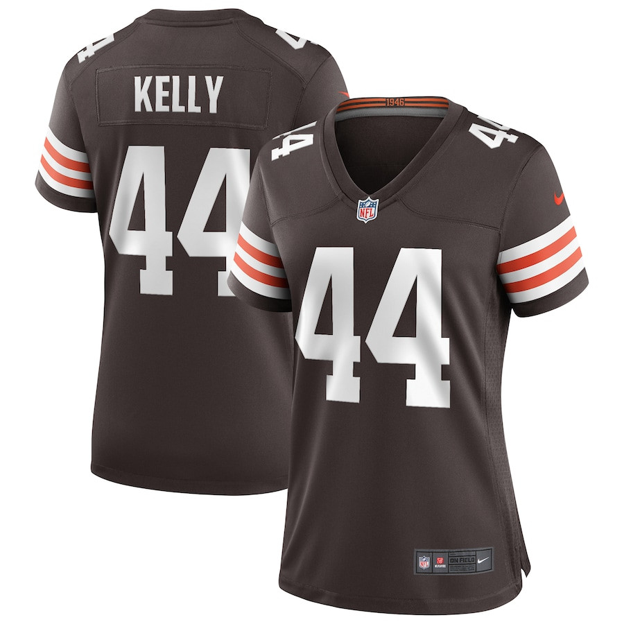 Leroy Kelly 44 Cleveland Browns Game Retired Brown NFL Jersey Women's