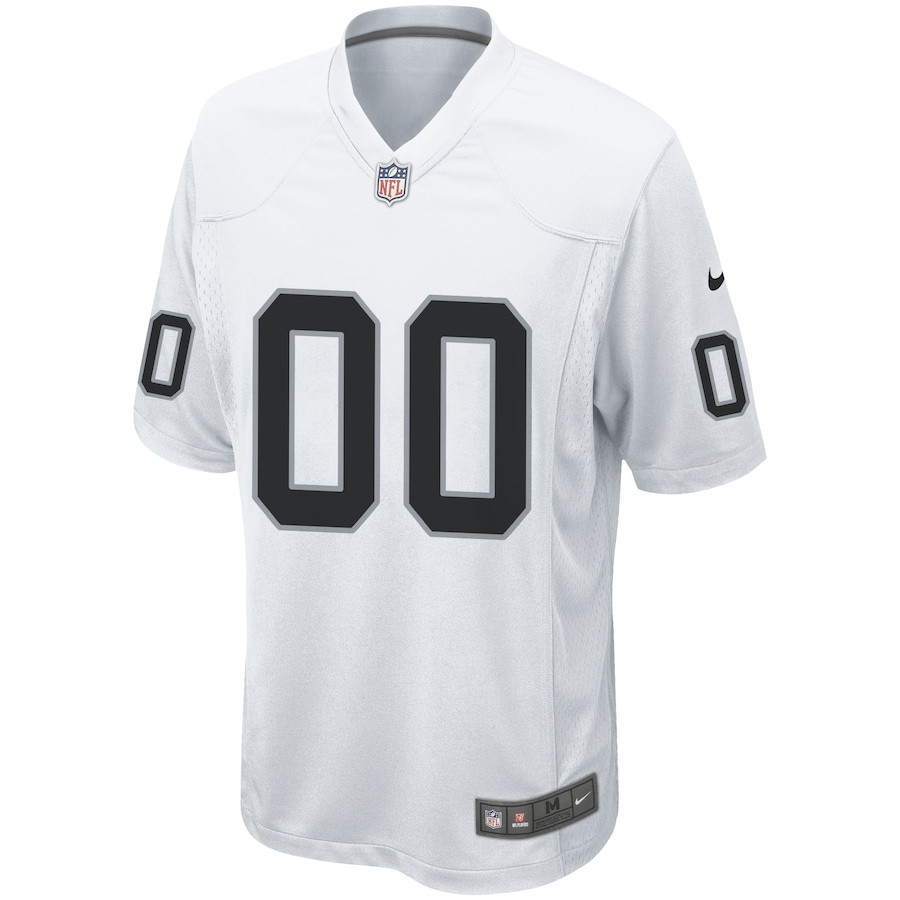 Las Vegas Raiders Custom Game White NFL Jersey Men's