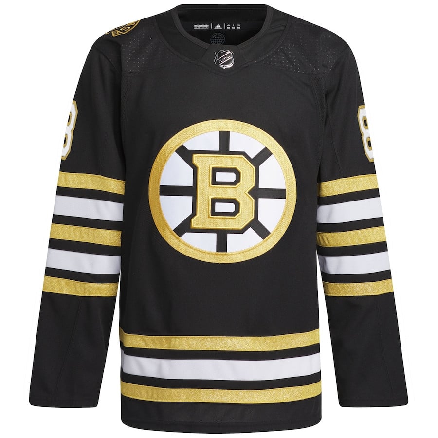 David Pastrnak 88 Boston Bruins Primegreen Black NHL Jersey Men's