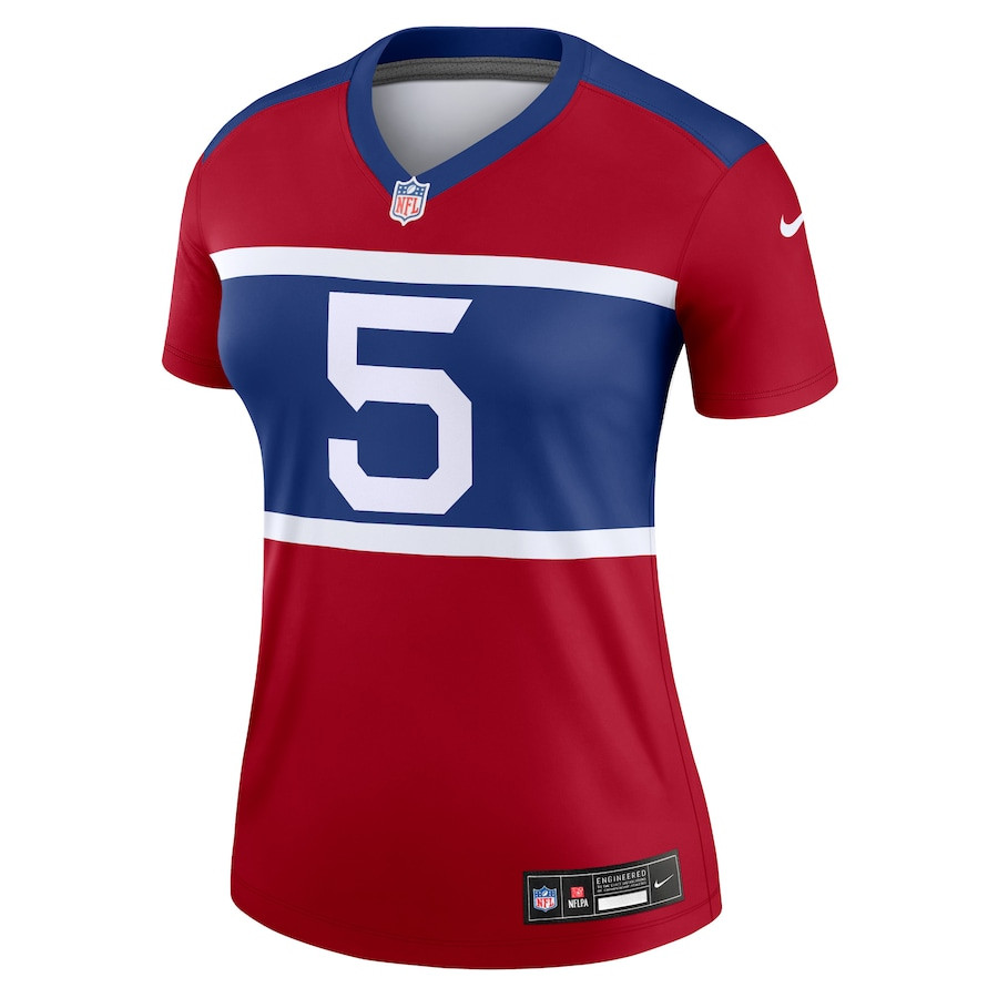 Kayvon Thibodeaux 5 New York Giants Alternate Legend Player Century Red NFL Jersey Women's