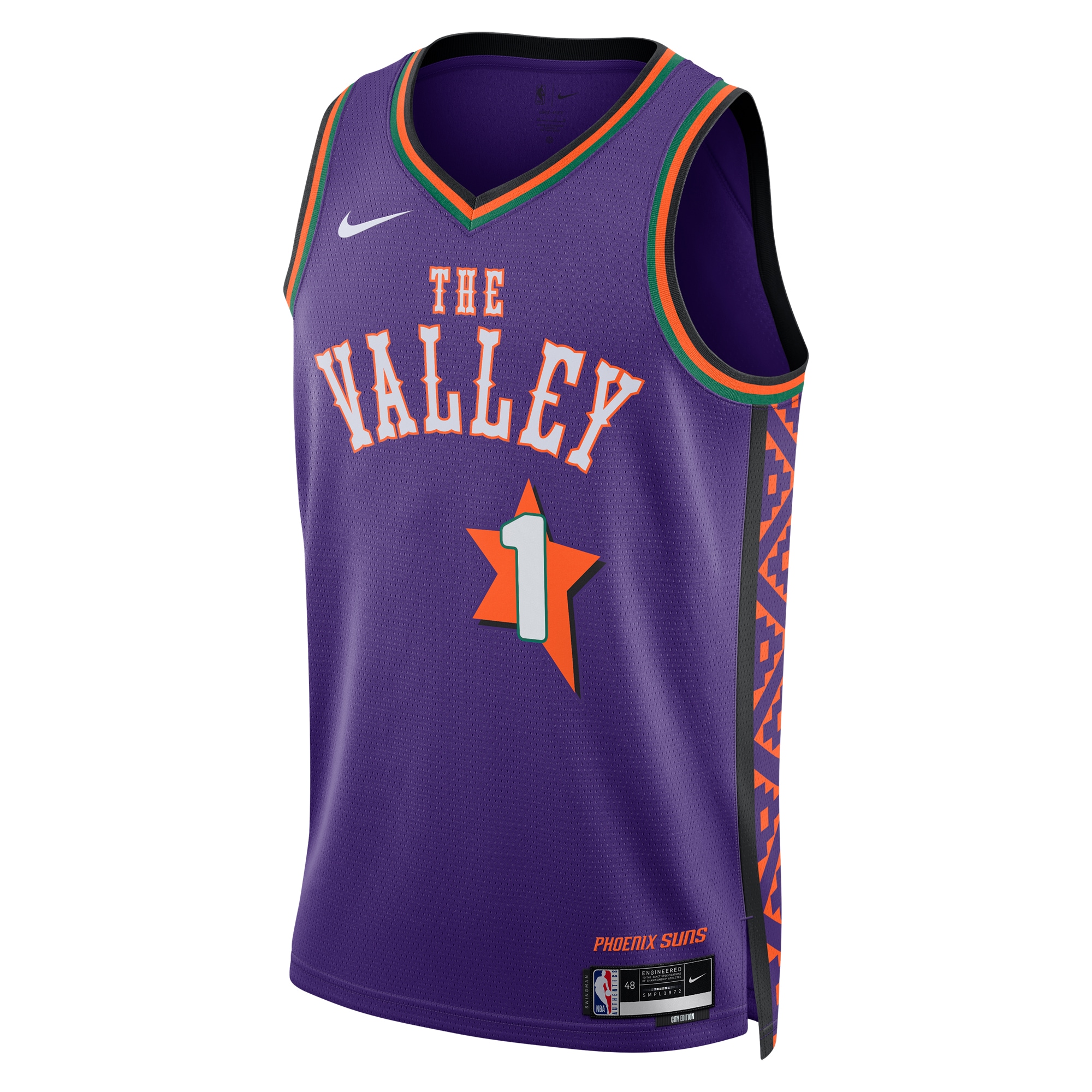 Phoenix Suns City Edition Swingman 2024 Purple Devin Booke Unisex NBA Jersey Unisex