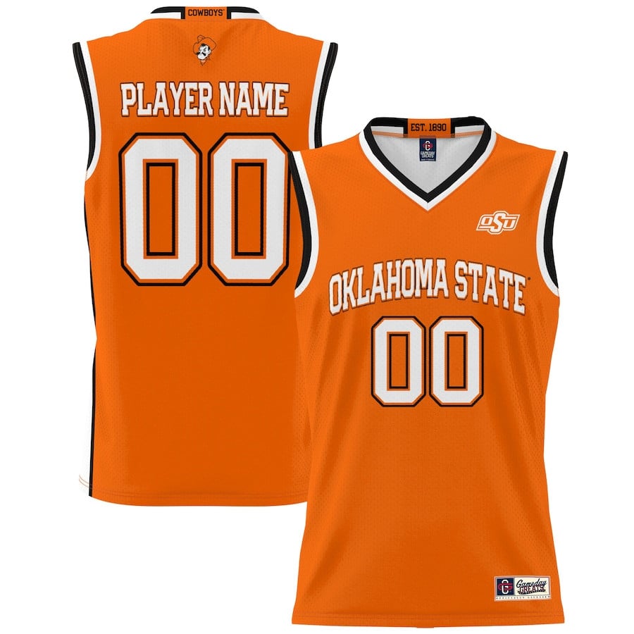 Oklahoma State Cowboys NIL Custom Orange NCAA Jersey Men's
