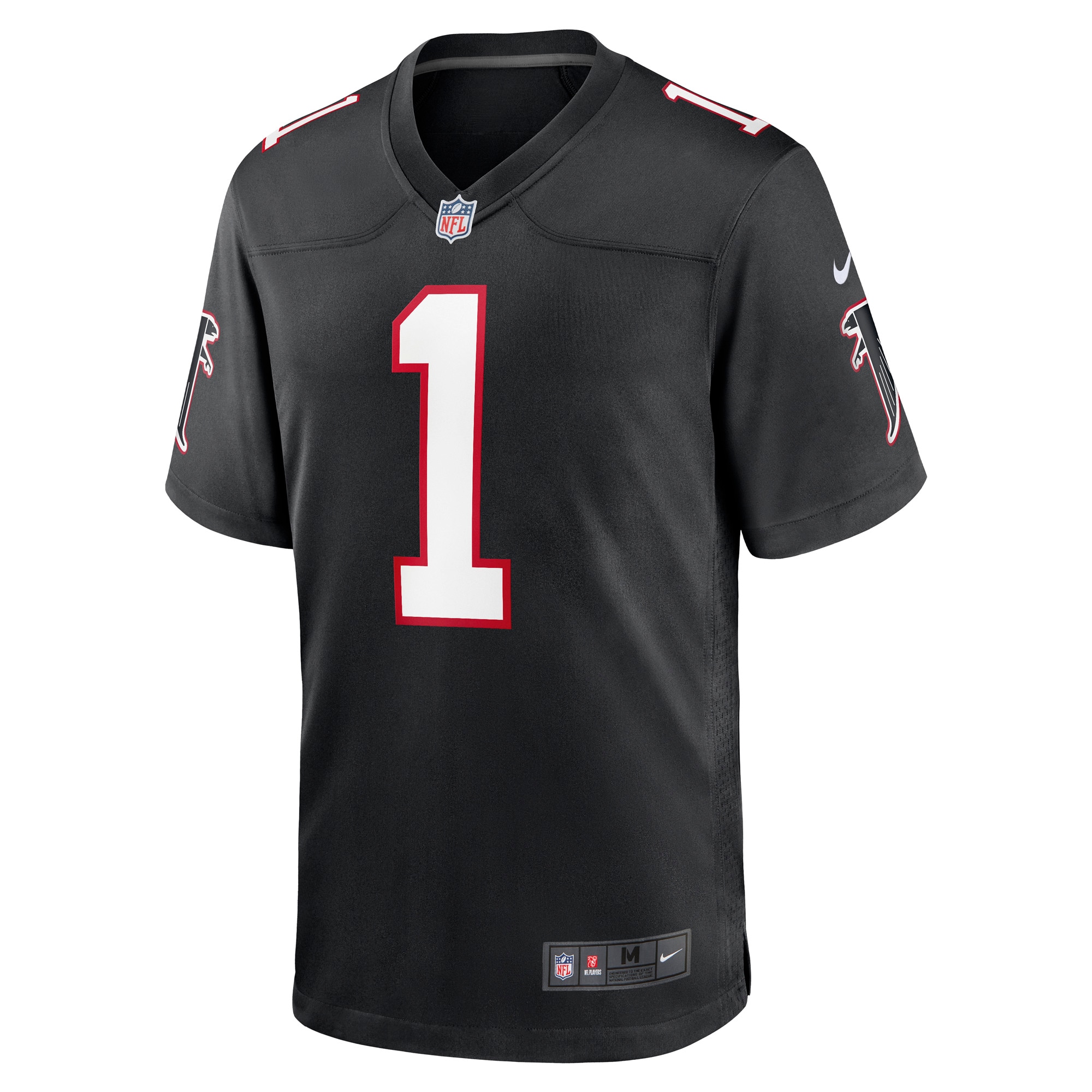 Atlanta Falcons Dirty Birds Black Throwback Game NFL Jersey Men's
