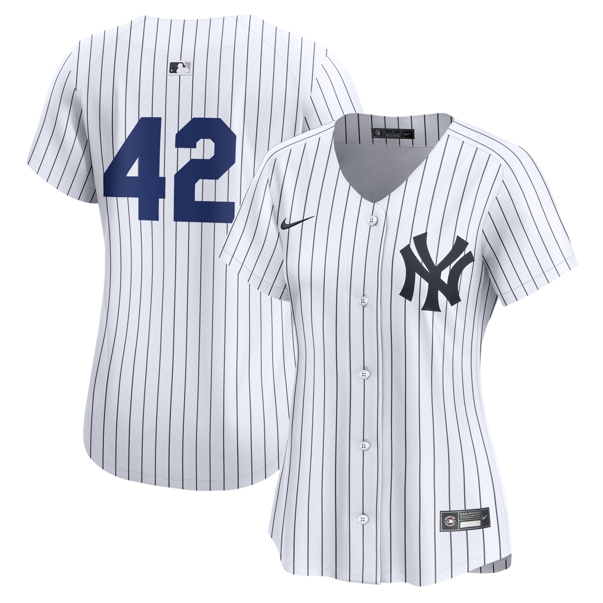 New York Yankees White 2024 Jackie Robinson Day Home Limited MLB Jersey Women's