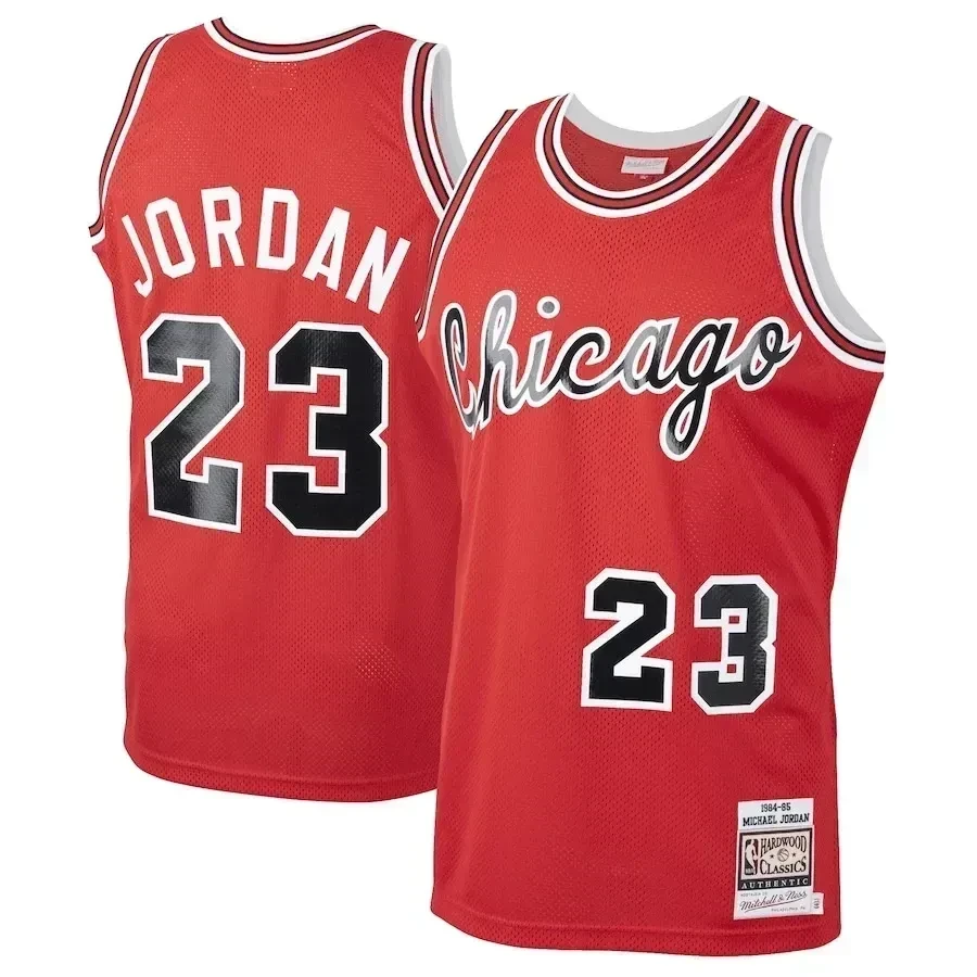 Michael Jordan Chicago Bulls Mitchell Ness 1984-85 Hardwood Classics Rookie Red NBA Jersey Men's