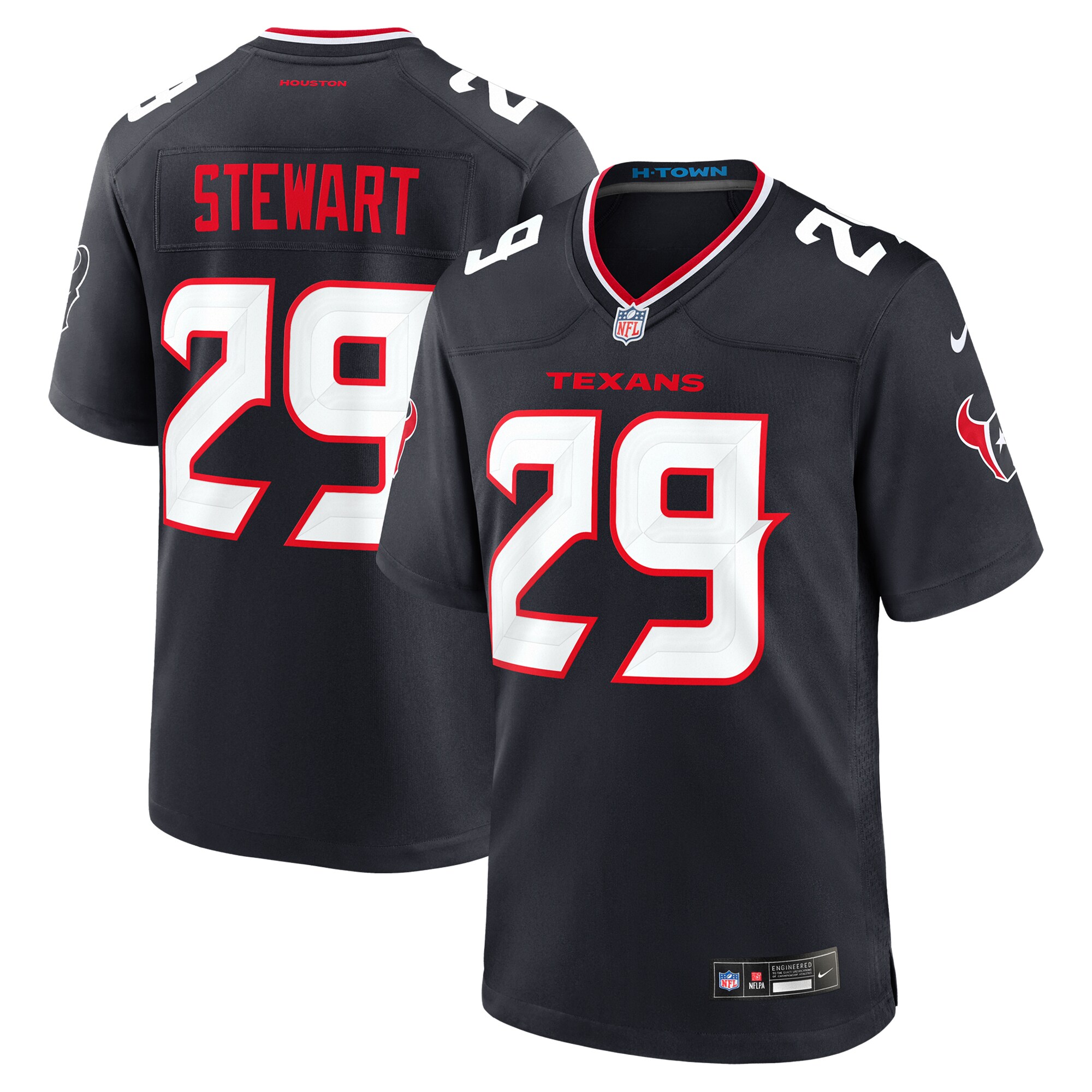 Houston Texans M.J. Stewart Navy Team Game NFL Jersey Men's