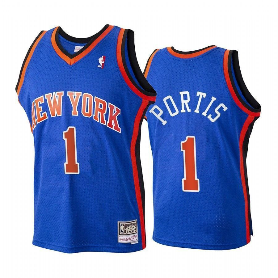 Bobby Portis New York Knicks Hardwood Classics Blue NBA Jersey Youth