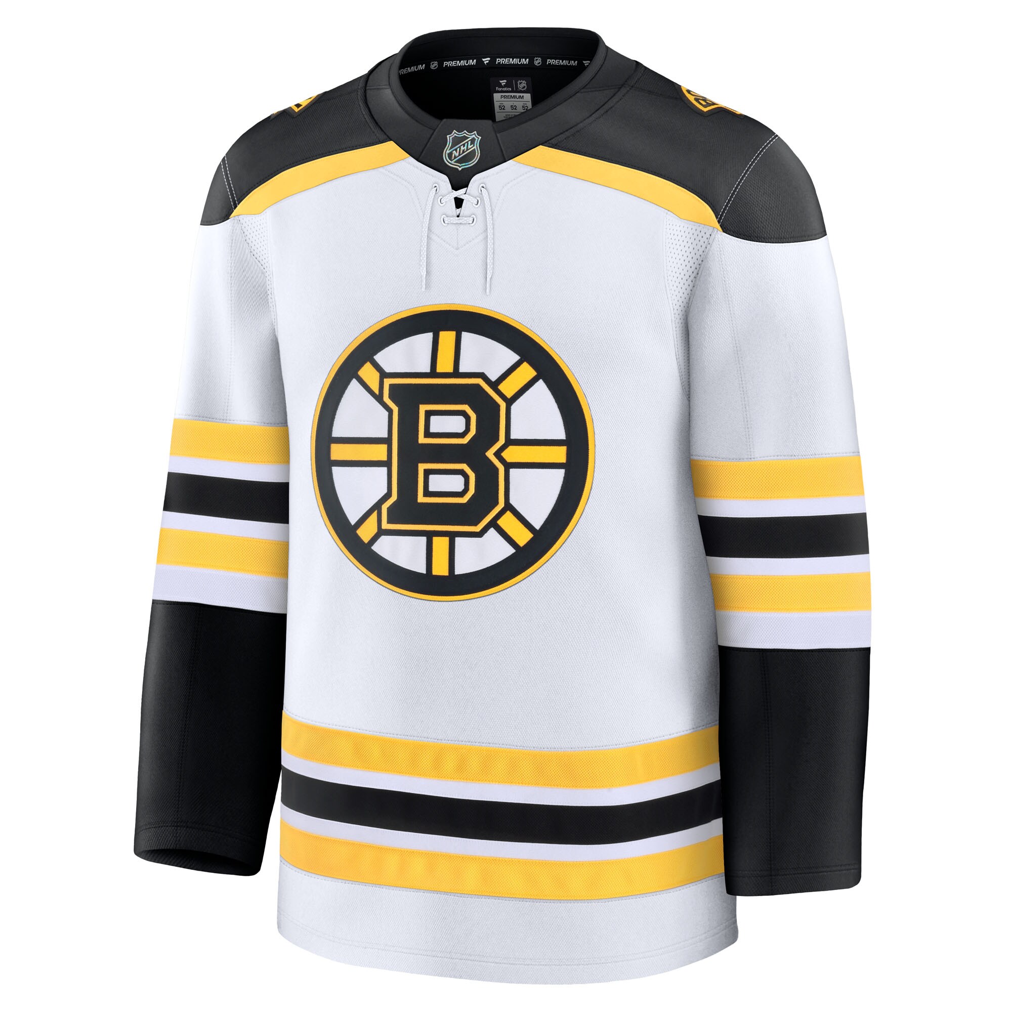 Boston Bruins White Away Premium NHL Jersey Men's