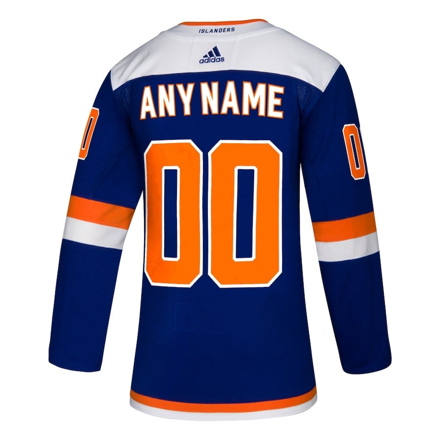 New York Islanders Alternate Custom Blue NHL Jersey Men's