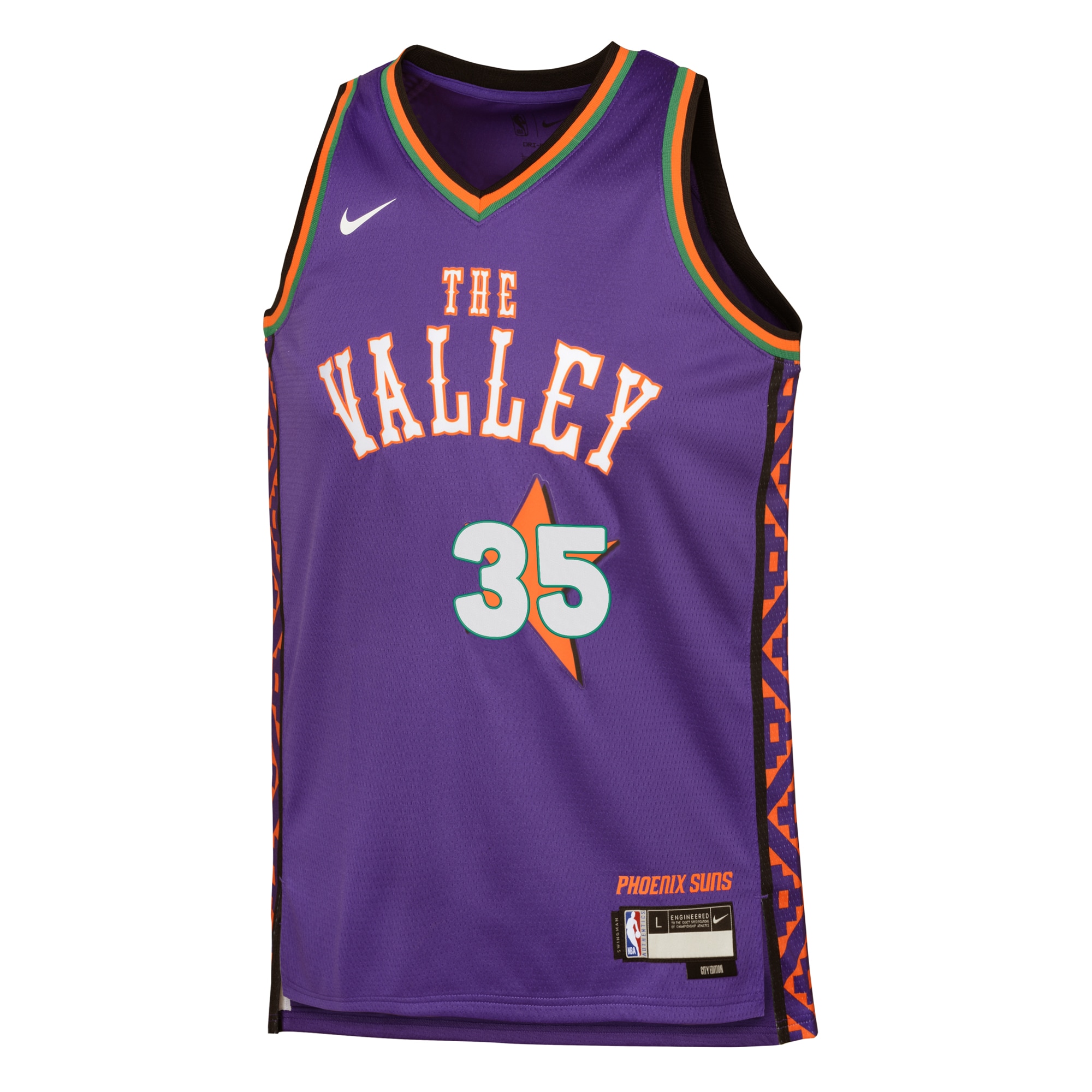 Phoenix Suns City Edition Swingman 2024 Purple Kevin Duran NBA Jersey Youth