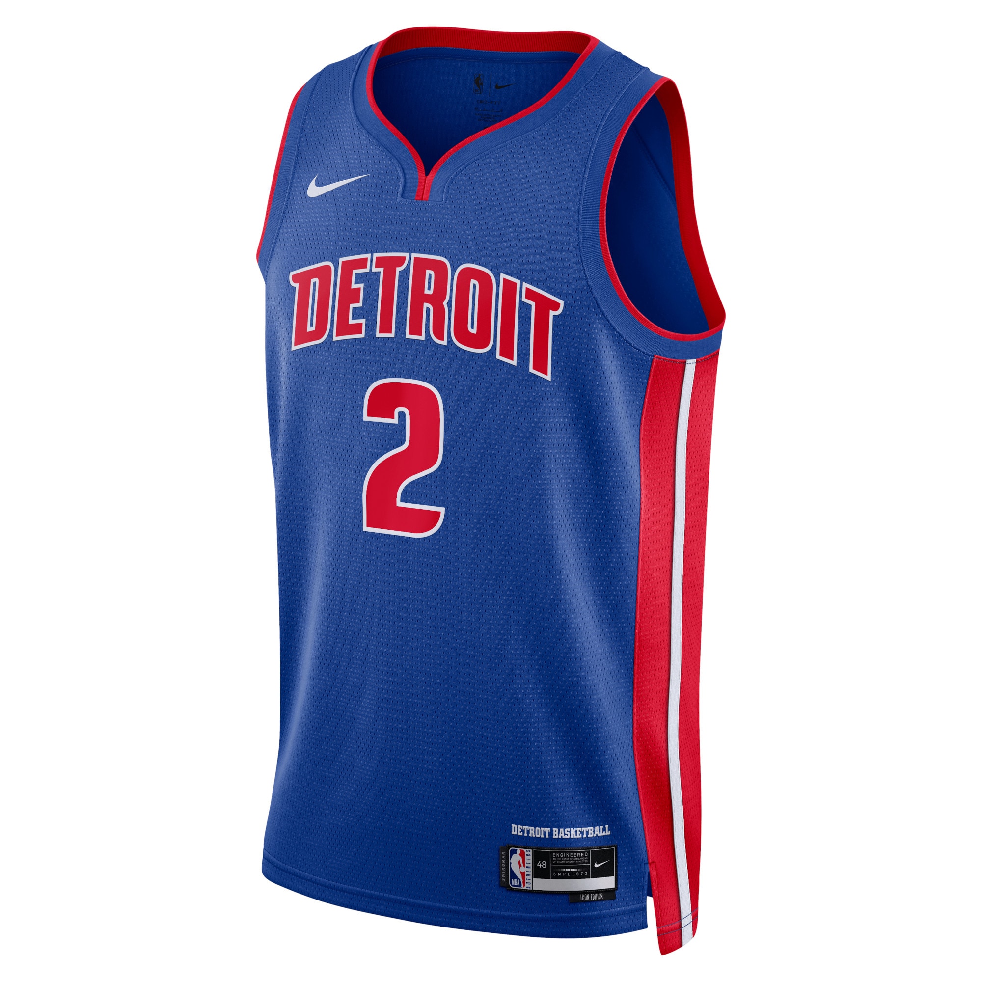 Detroit Pistons Icon Edition Swingman Blue Cade Cunningha Unisex NBA Jersey Unisex