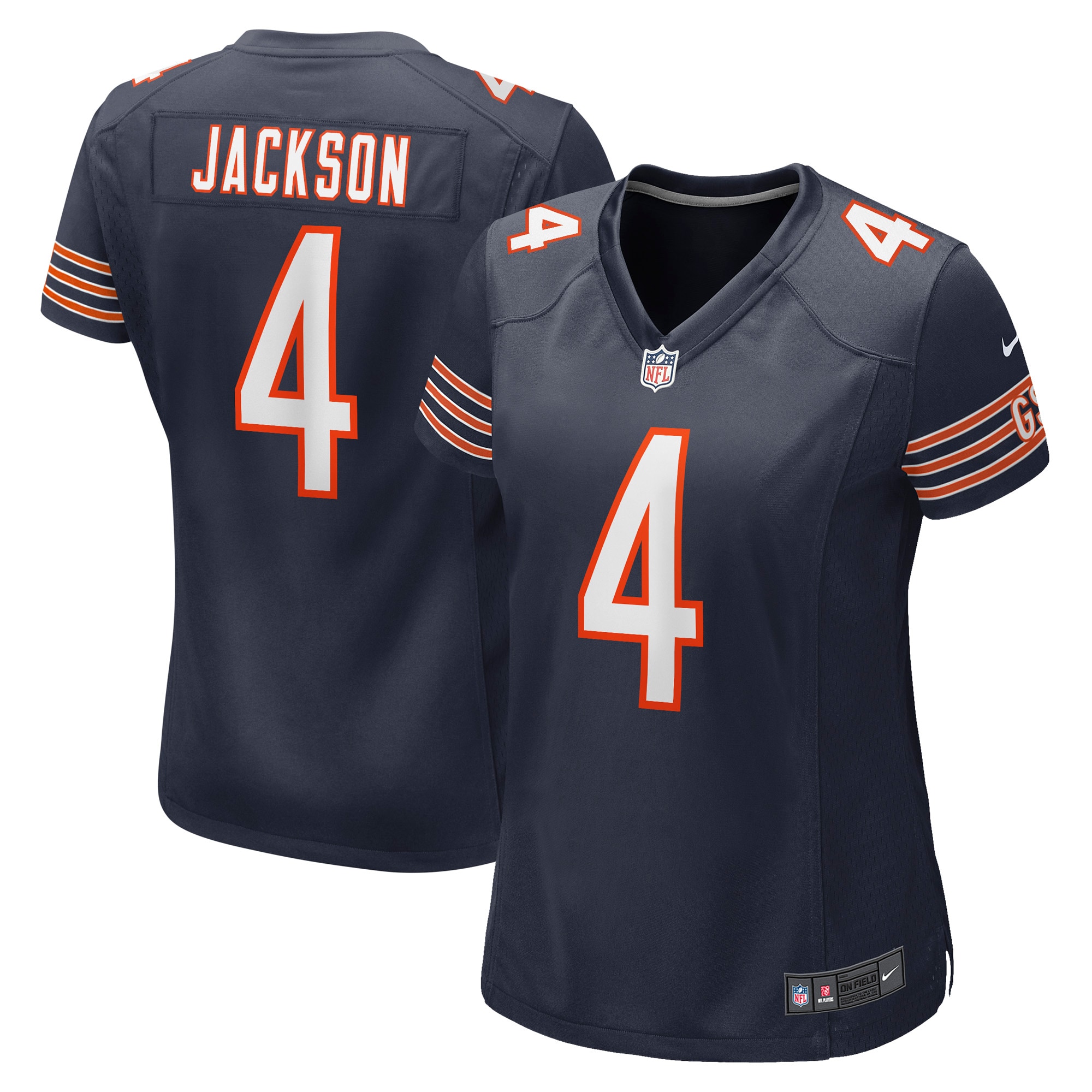Chicago Bears Eddie Jackson Navy Game Player NFL Jersey Women's