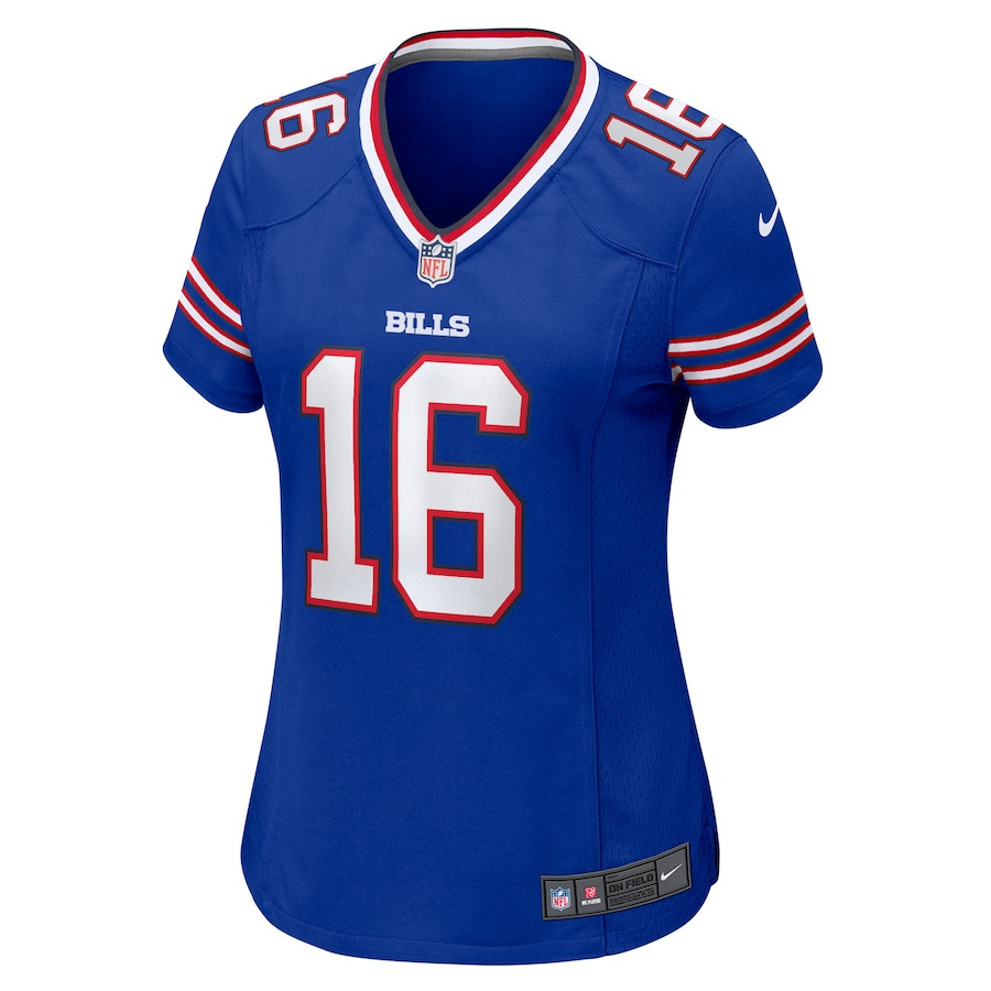 Xavier Johnson 16 Buffalo Bills Game Royal NFL Jersey Women's