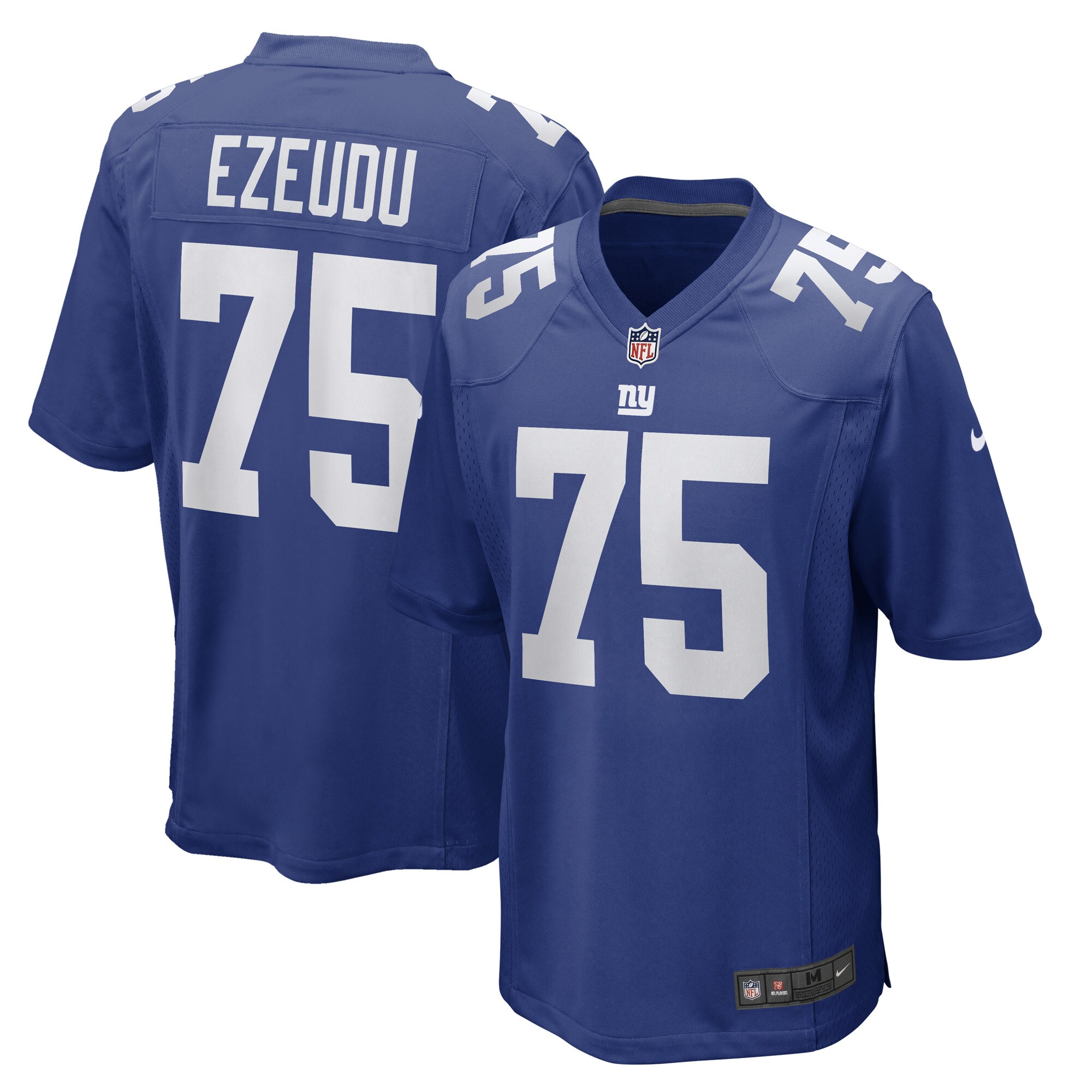New York Giants Joshua Ezeudu Royal Game Player NFL Jersey Men's