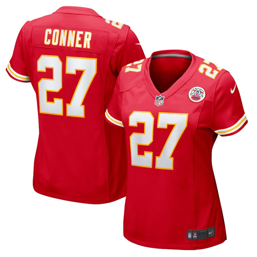 Chamarri Conner 27 Kansas City Chiefs Game Red NFL Jersey Women's
