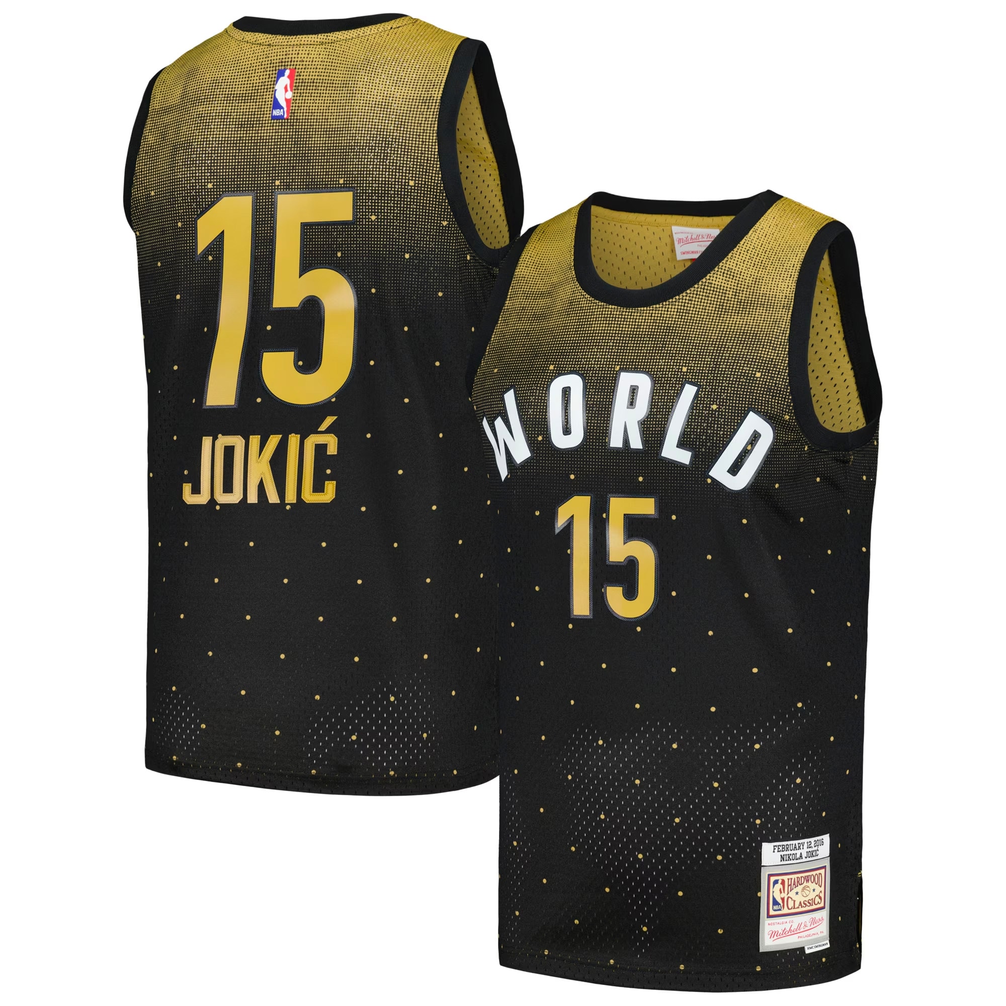 Mitchell Ness Nikola Jokic Black 2016 Rising Stars Challenge Hardwood Classics Swingman NBA Jersey Men's