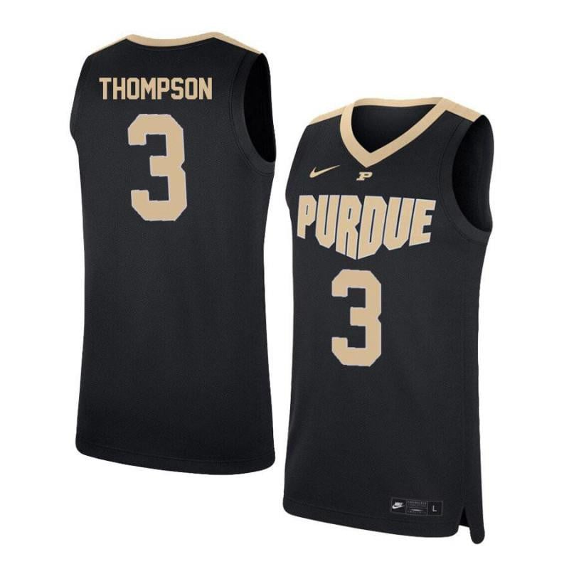 3 PJ Thompson Black Elite Purdue Boilermakers NCAA Jersey Men's
