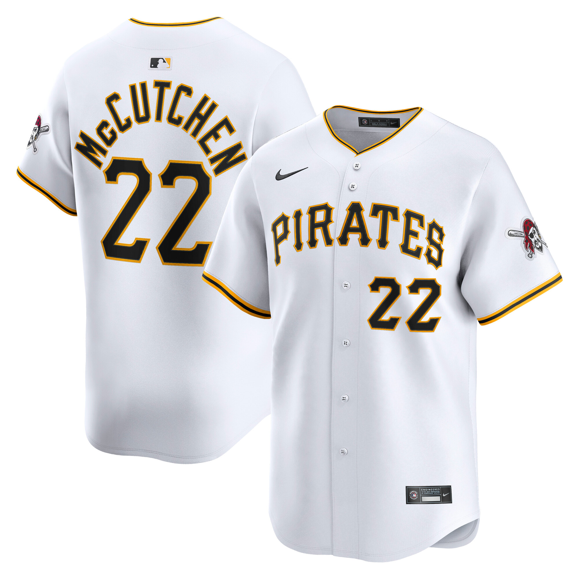 Pittsburgh Pirates Andrew McCutchen White Home Limited Player MLB Jersey Men's