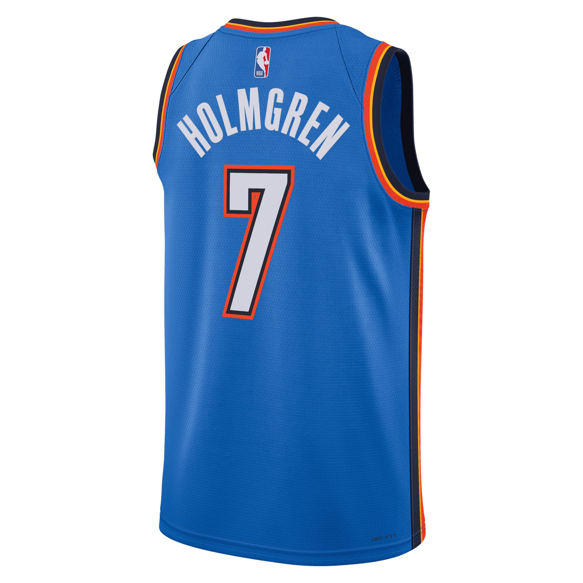 Oklahoma City Thunder Icon Edition Swingman Blue Chet Holmgre Unisex NBA Jersey Unisex