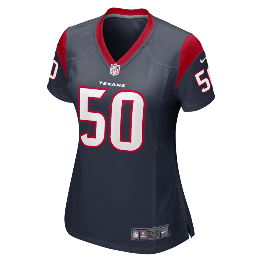 Chase Winovich 50 Houston Texans Team Color Navy NFL Jersey Women's