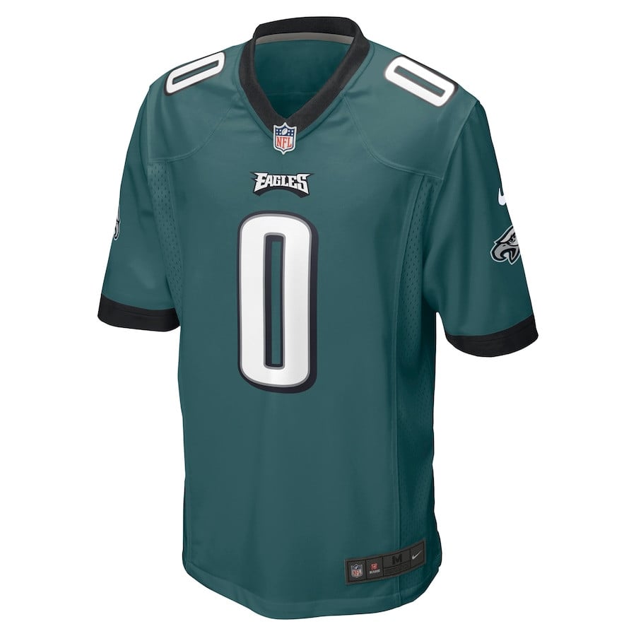 D'Andre Swift 0 Philadelphia Eagles Game Midnight Green NFL Jersey Men's