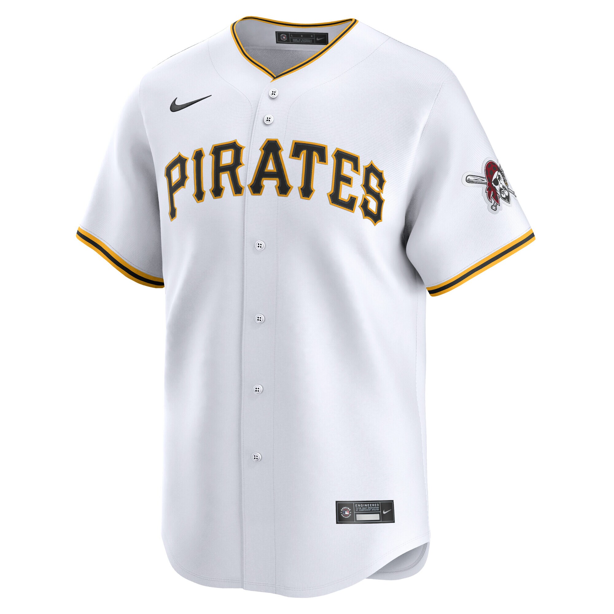 Pittsburgh Pirates White Home Limited MLB Jersey Men's