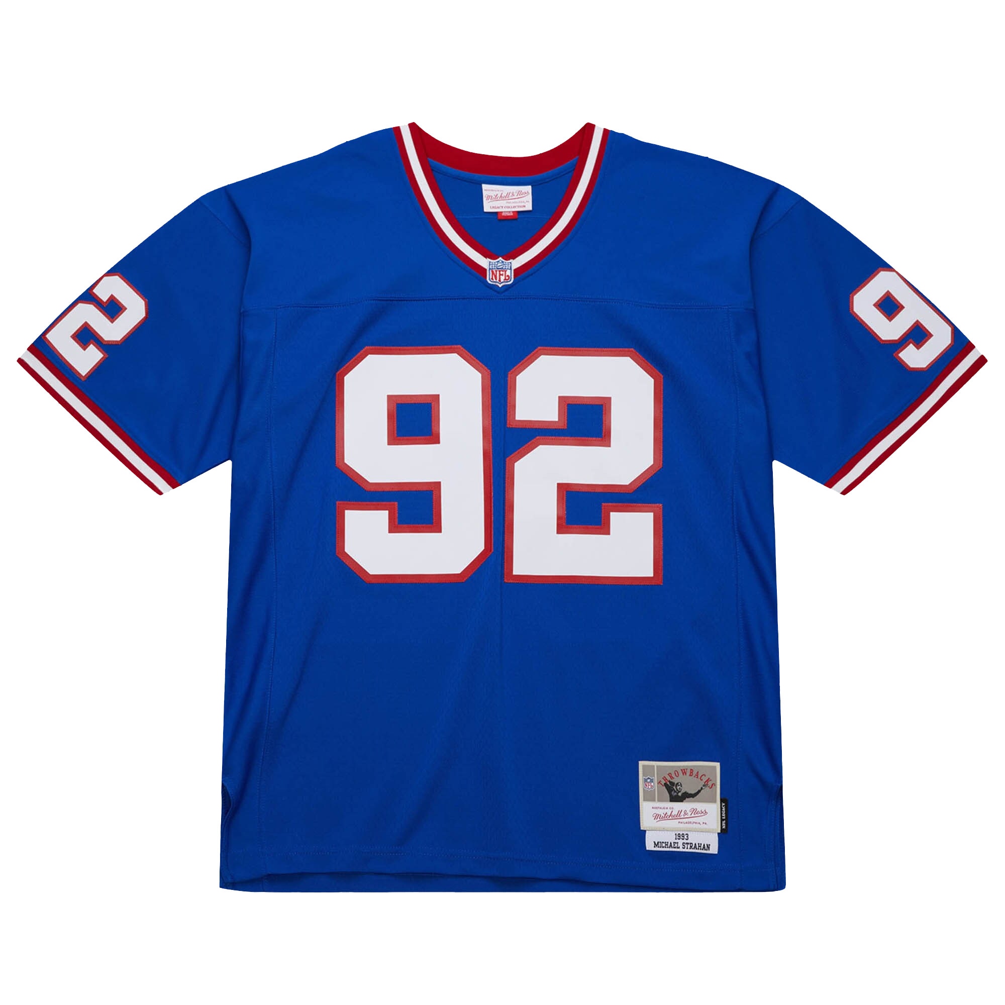 New York Giants Michael Strahan Mitchell Ness Royal Big Tall 1993 Retired Player NFL Jersey Men's